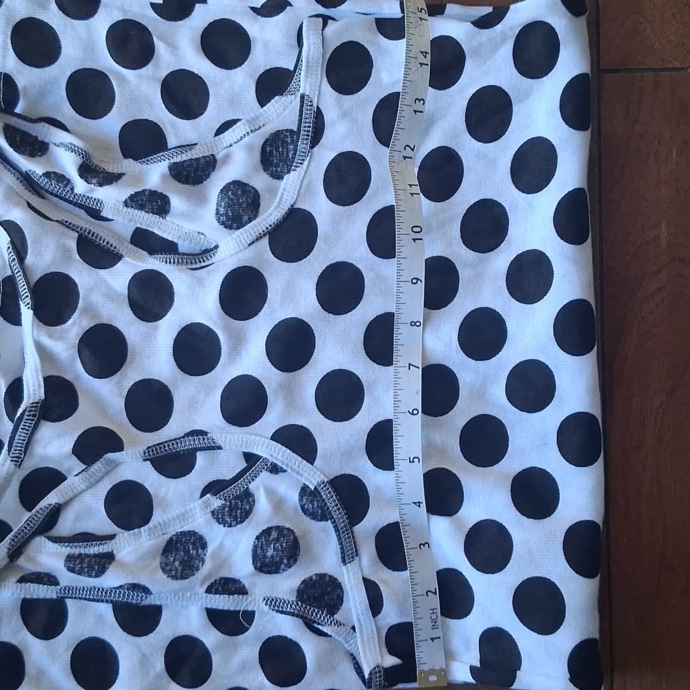NOBO Black and White Polka Dot Rib Tank - Picture 4 of 5